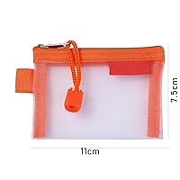 Amazon.com: Mini Zipper Pouch Nylon Mesh Storage Bags Small